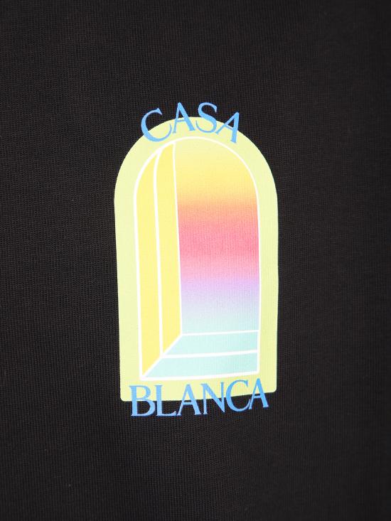 26SS 카사블랑카 반팔 티셔츠 MSP26JTS00 14 Black - CASABLANCA