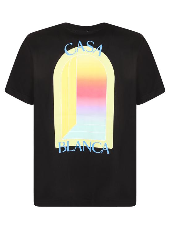 26SS 카사블랑카 반팔 티셔츠 MSP26JTS00 14 Black - CASABLANCA