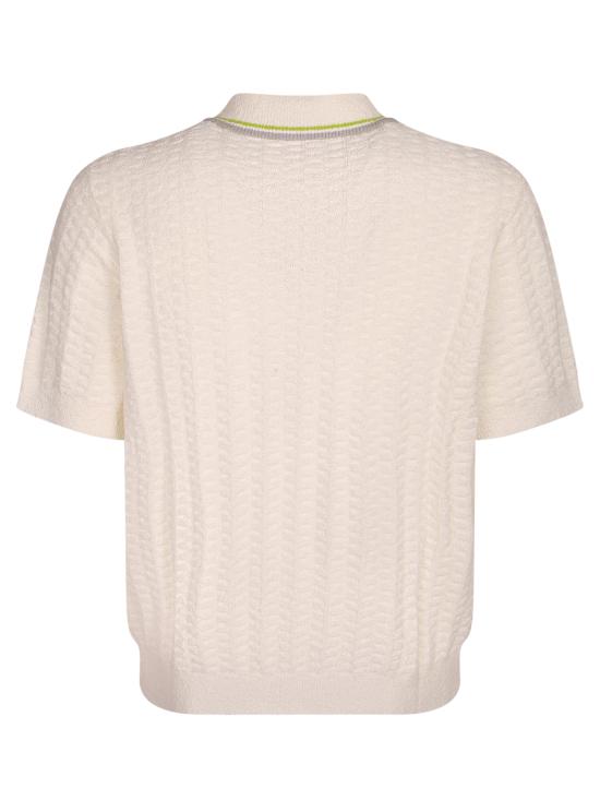 26SS 카사블랑카 폴로 티셔츠 MSP26KW121 4 01 White - CASABLANCA