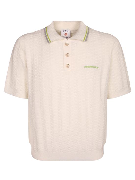 26SS 카사블랑카 폴로 티셔츠 MSP26KW121 4 01 White