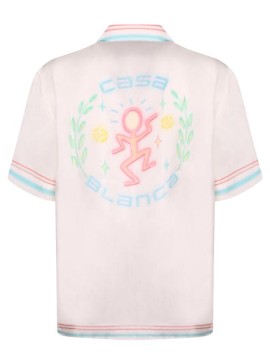 26SS 카사블랑카 반팔 셔츠 MSP26SH003 01 White - CASABLANCA