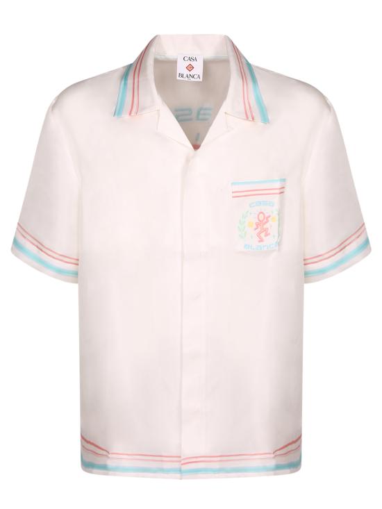 26SS 카사블랑카 반팔 셔츠 MSP26SH003 01 White