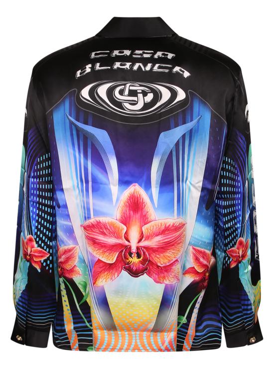 26SS 카사블랑카 긴팔 셔츠 MSP26SH006 02 Black - CASABLANCA