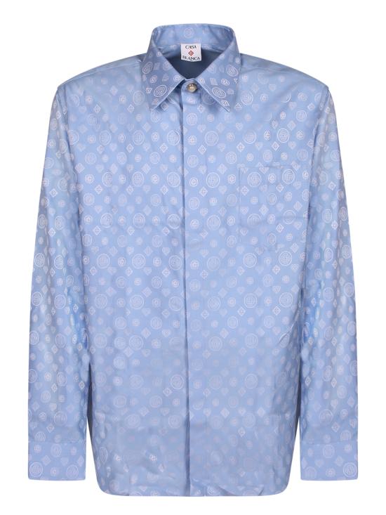 26SS 카사블랑카 긴팔 셔츠 MSP26SH222 02 Blue