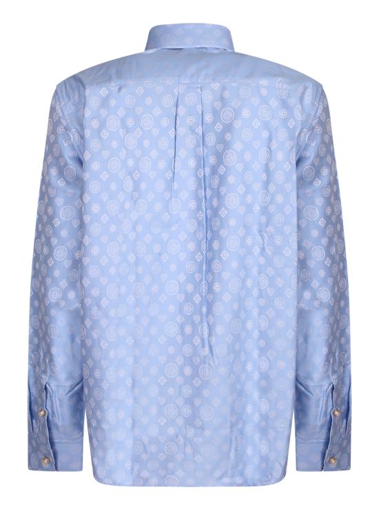 26SS 카사블랑카 긴팔 셔츠 MSP26SH222 02 Blue - CASABLANCA