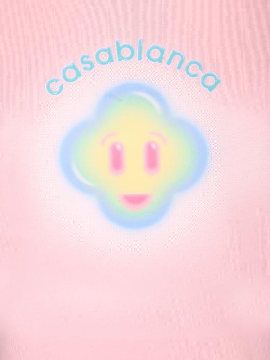 26SS 카사블랑카 반팔 티셔츠 WSP26JTS02 01 Pink - CASABLANCA