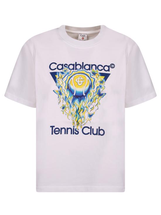 26SS 카사블랑카 반팔 티셔츠 WSP26JTS04 6 02 White