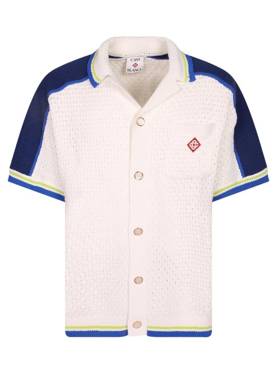 26SS 카사블랑카 반팔 셔츠 MSS26KW131 01 White