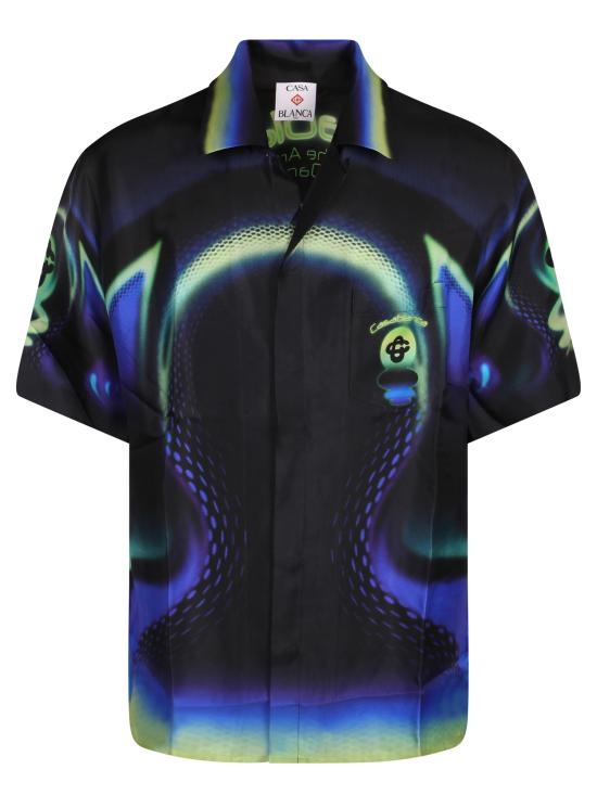 26SS 카사블랑카 반팔 셔츠 MSS26SH003 05 Black