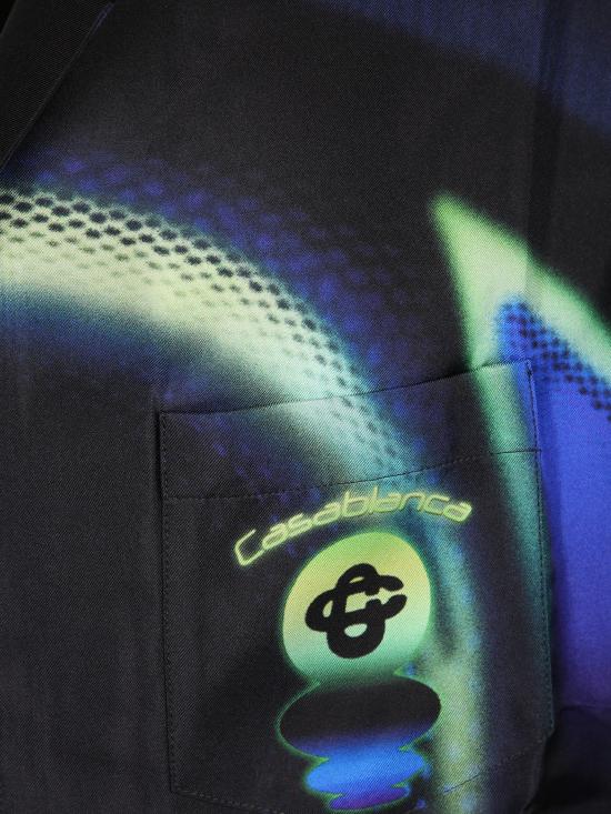 26SS 카사블랑카 반팔 셔츠 MSS26SH003 05 Black - CASABLANCA