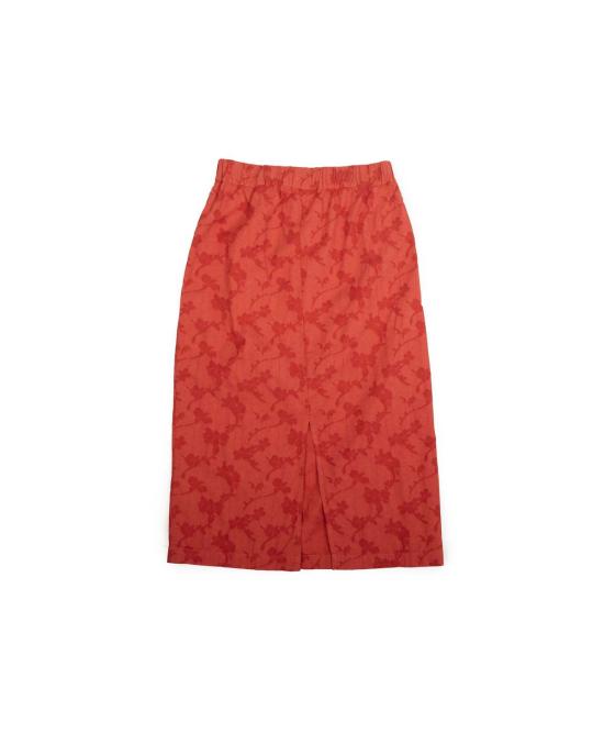  론 미디 스커트 Lwn Glenn 플로럴 자카드 스커트 - LWN