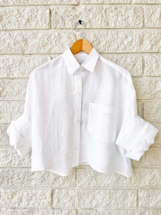  티더블유피 셔츠 Twp Next Ex 리넨 셔츠 화이트