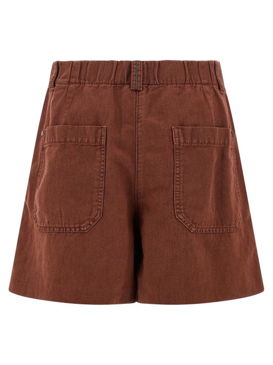 26SS 브루넬로 쿠치넬리 숏팬츠 ML996P5761C9093 - BRUNELLO CUCINELLI