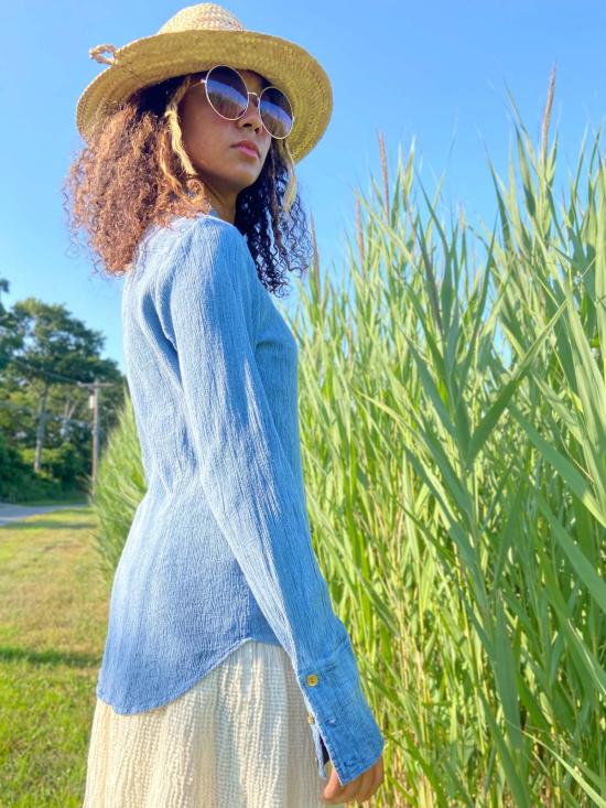  예세이트 셔츠 예사엣 타이투 버튼다운 셔츠 - YESAET