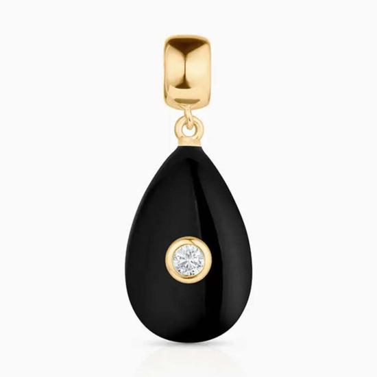  탯치 목걸이/팬던트 Thatch Bardot Onyx Bail Charm Necklace