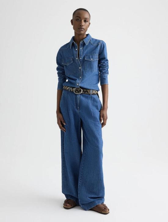  티더블유피 데님 셔츠 타운프 랜처스 딸 셔츠 파리 - TWP