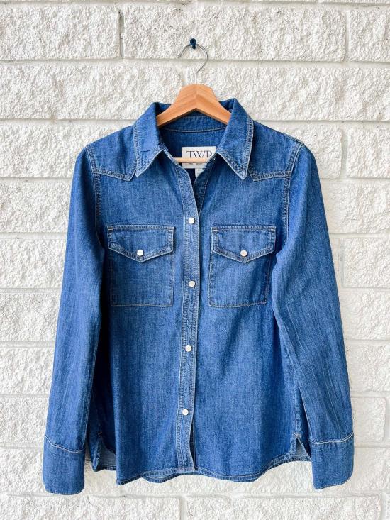  티더블유피 데님 셔츠 타운프 랜처스 딸 셔츠 파리