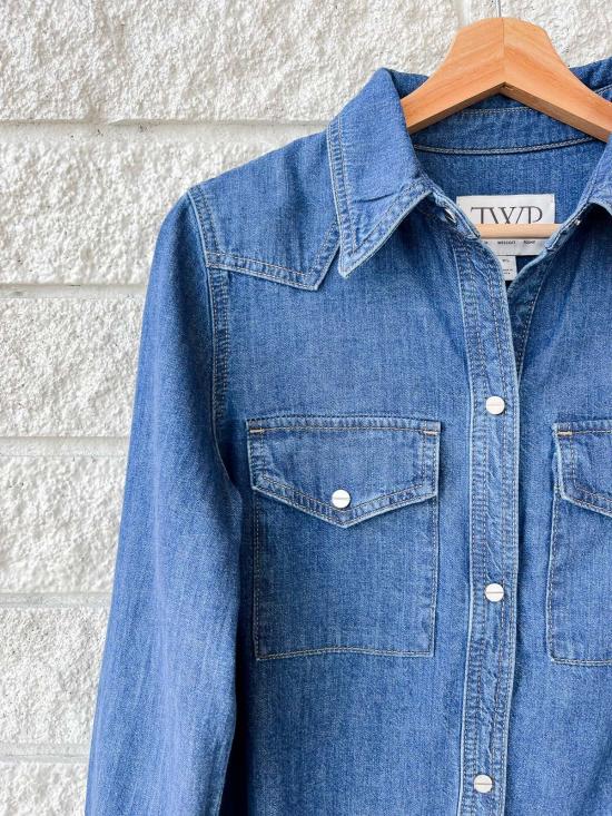  티더블유피 데님 셔츠 타운프 랜처스 딸 셔츠 파리 - TWP