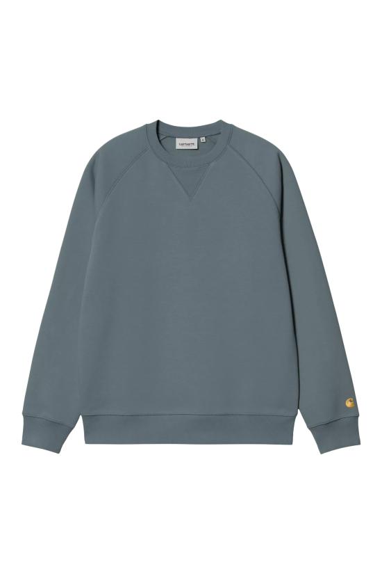 26SS 칼하트 WIP 체이스 스웨트셔츠 I033660 3LPXX COZY BLUE GOLD
