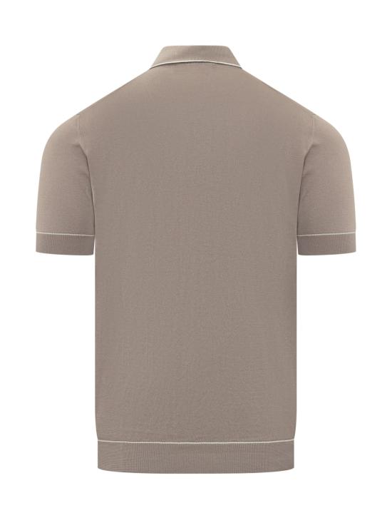 26SS 필리포 드 로렌티스 폴로 티셔츠 PL1MCSU18R3 9205 TORTORA BIANCO - FILIPPO DE LAURENTIIS