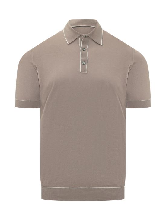 26SS 필리포 드 로렌티스 폴로 티셔츠 PL1MCSU18R3 9205 TORTORA BIANCO