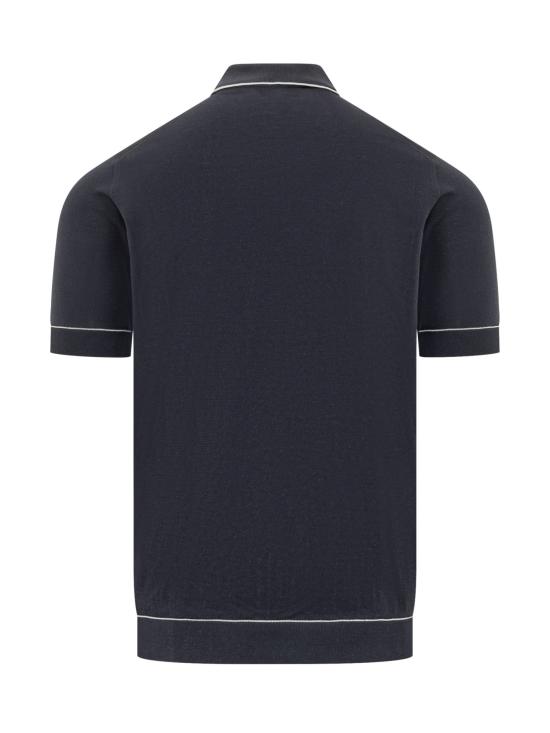 26SS 필리포 드 로렌티스 폴로 티셔츠 PL1MCSU18R3 8915 OLTREMARE BIANCO - FILIPPO DE LAURENTIIS