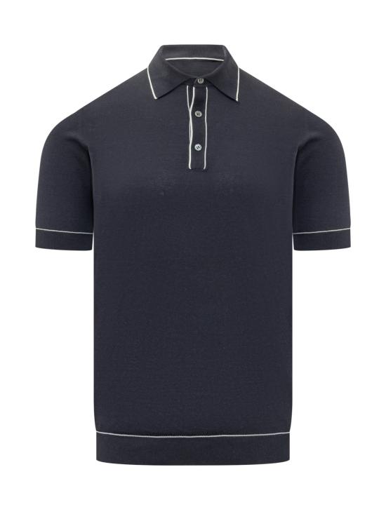 26SS 필리포 드 로렌티스 폴로 티셔츠 PL1MCSU18R3 8915 OLTREMARE BIANCO