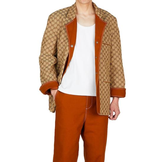  구찌 자켓 GG 리버서블 재킷 브라운 - GUCCI