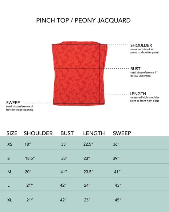  론 민소매 티셔츠 Lwn 핀치 탑 플로럴 자카드 - LWN