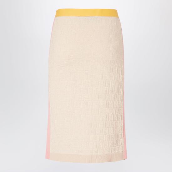 26SS 펜디 미디 스커트 FZS031AW4S Yellow - FENDI