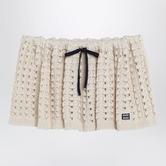 26SS 미우미우 숏 스커트 MMG588OOO1847 Beige