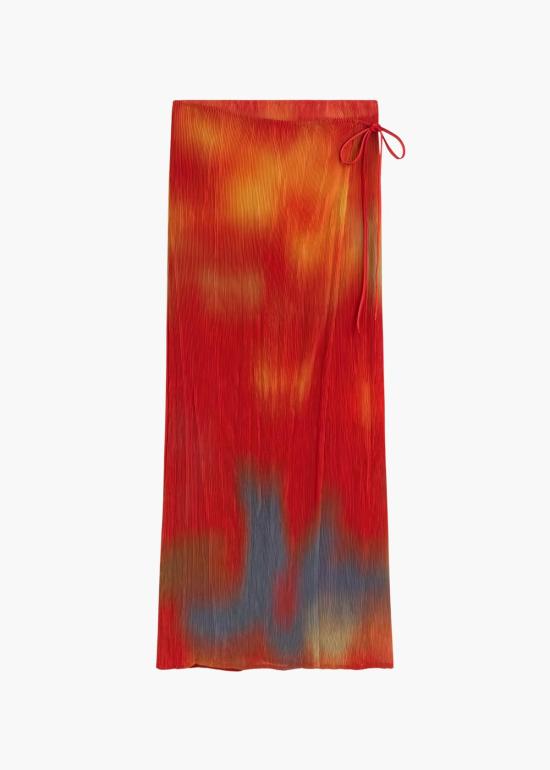  띵킹 뮤 스커트 씽킹 무 플라워즈 플리츠 폴린 - THINKING MU