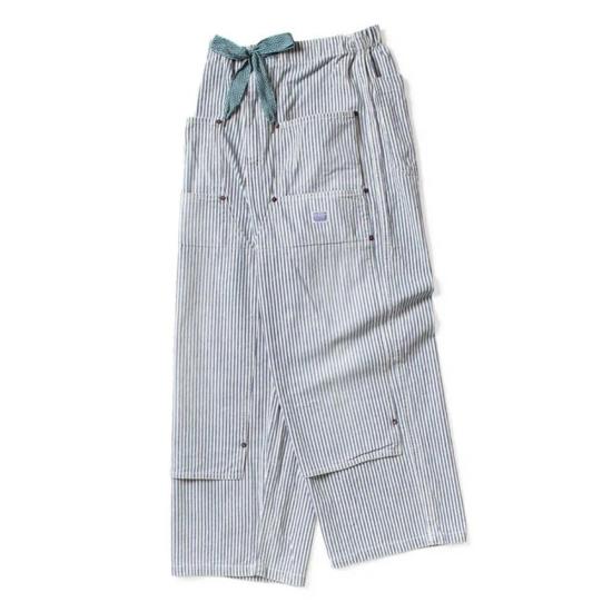  캐피탈 스트레이트 팬츠 Kapital 10oz Hickoree W Knee Easy Baggy Pants - KAPITAL