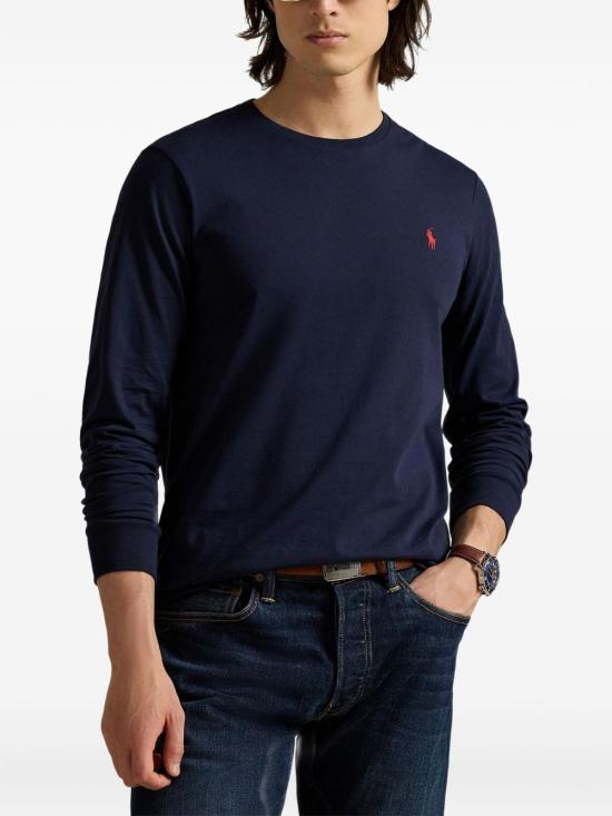 26SS 폴로 랄프로렌 긴팔 티셔츠 710671468 024 Blue - POLO RALPH LAUREN