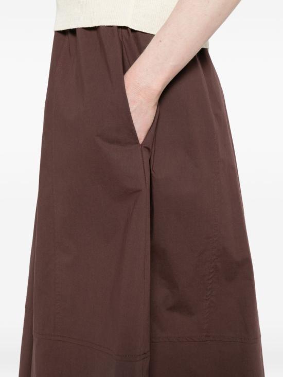 26SS 안토넬리 피렌체 미디 스커트 Q9715135B 240 Brown - ANTONELLI FIRENZE