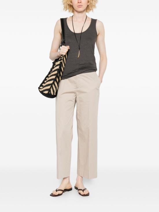 26SS 안네클레르 민소매 티셔츠 D1677 475163 Brown - ANNECLAIRE
