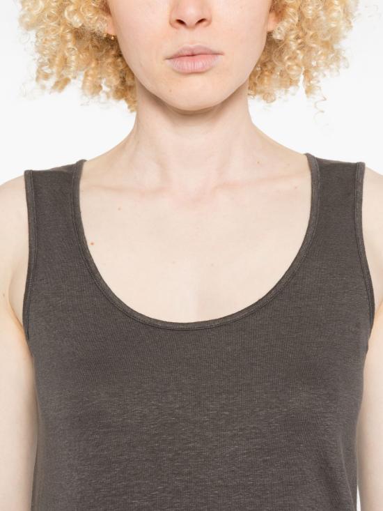 26SS 안네클레르 반팔 티셔츠 D1677 475163 Brown - ANNECLAIRE