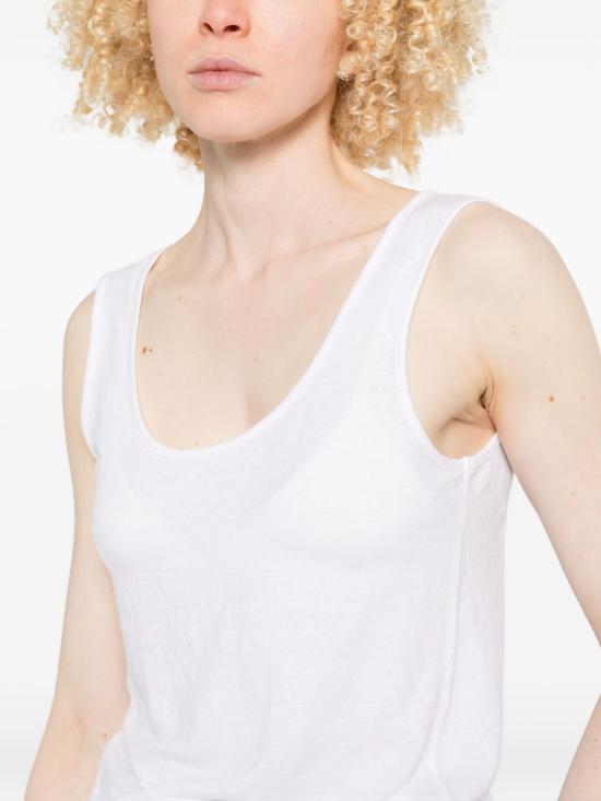 26SS 안네클레르 민소매 티셔츠 D1677 475201 White - ANNECLAIRE