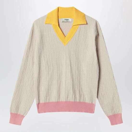 26SS 펜디 긴팔 티셔츠 FZXE95AW4S Yellow