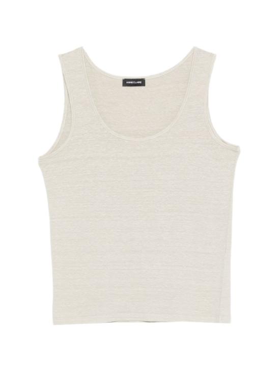 26SS 안네클레르 민소매 티셔츠 D1677 475373 Beige