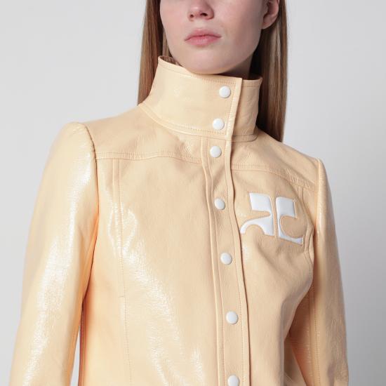 26SS 쿠레쥬 가죽 자켓 223CBL005VY0014 Orange - COURREGES