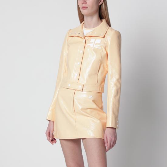 26SS 쿠레쥬 가죽 자켓 223CBL005VY0014 Orange