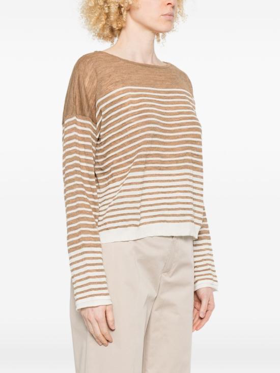 26SS 로베르토 콜리나 스웨터 261FXA18006 07 Brown - ROBERTO COLLINA