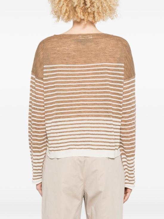 26SS 로베르토 콜리나 스웨터 261FXA18006 07 Brown - ROBERTO COLLINA