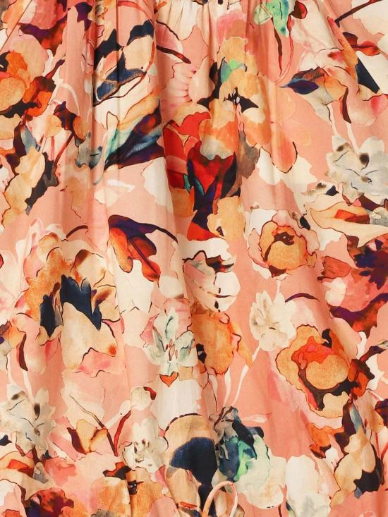  울라 존슨 블라우스 루시 플로럴 코튼 버블 탑 - ULLA JOHNSON