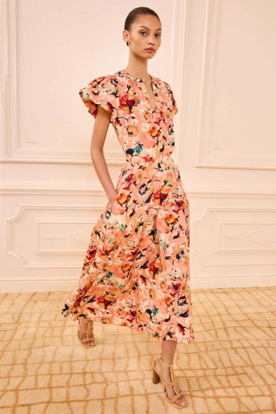  울라 존슨 미디 스커트 Ulla Johnson 소피아 코튼 스커트 - ULLA JOHNSON