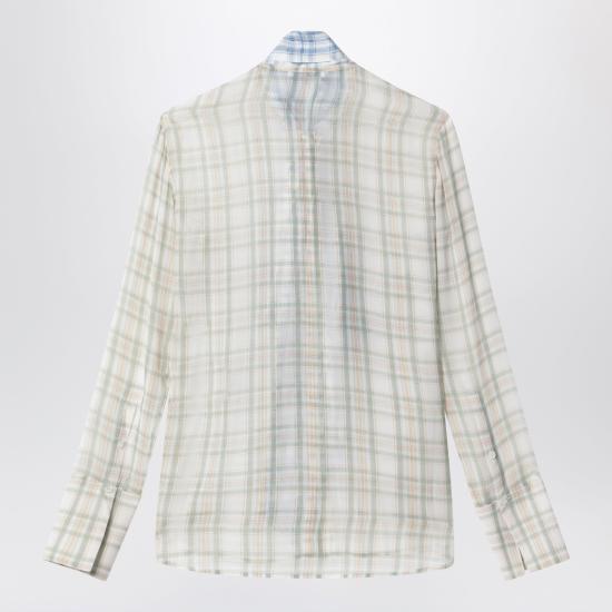 26SS 아크네 스튜디오 실크 스카프 블라우스 AC0816VI Green - ACNE STUDIOS