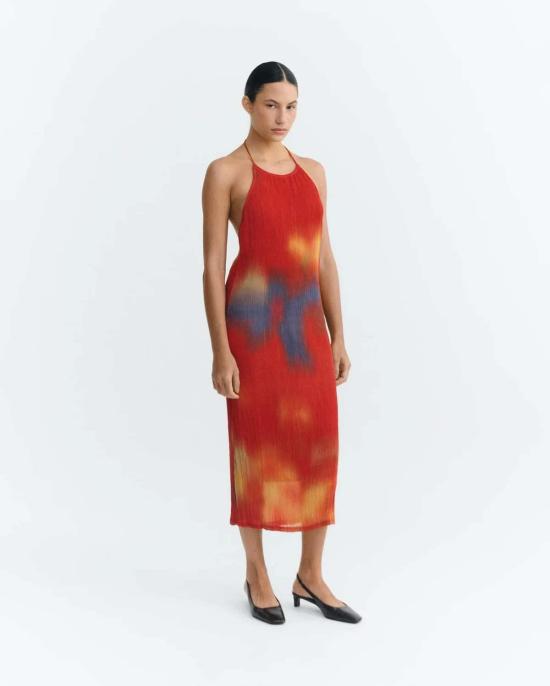  띵킹 뮤 롱 원피스 씽킹 무 플리츠 미리암 드레스