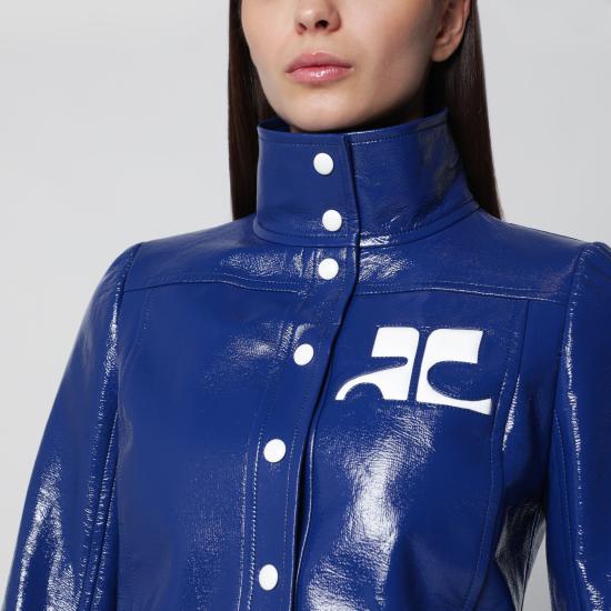 26SS 쿠레쥬 가죽 자켓 223CBL005VY0014 Blue - COURREGES