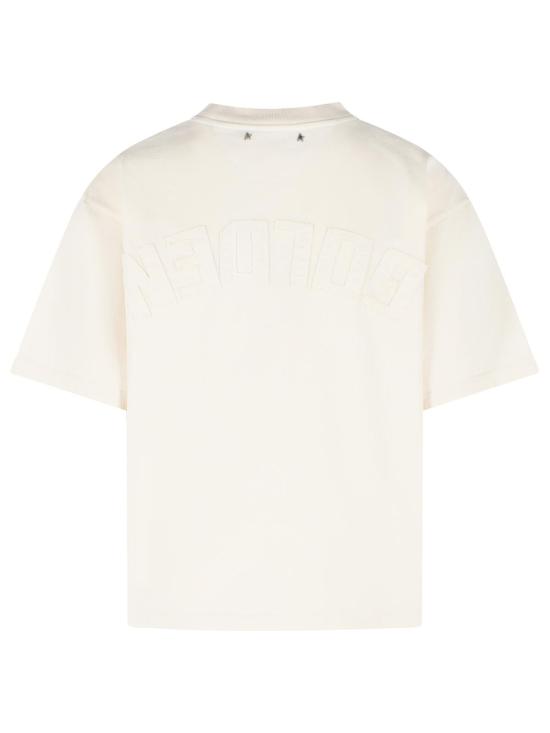 26SS 골든구스 반팔 티셔츠 GWP01874 P00157611560 Ivory - GOLDEN GOOSE